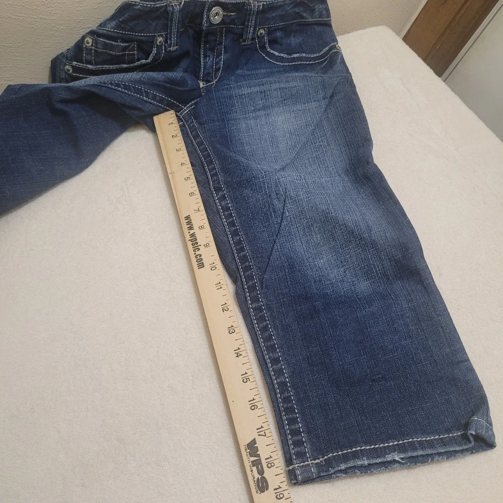 Aeropostale Capri Jeans Size 7/8 Medium‎ Wash Denim Casual
